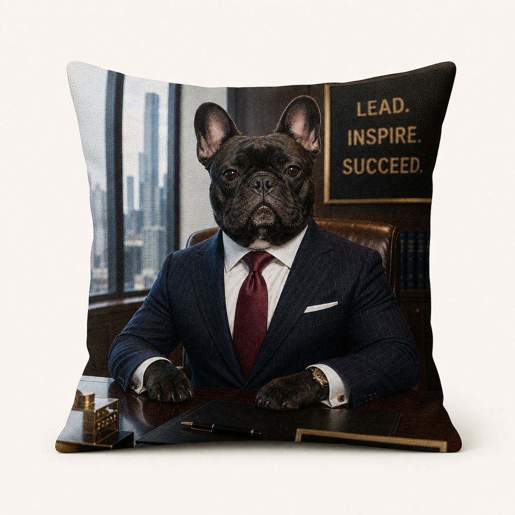 PAWSONALITY_STYLE_PRODUCT_PREVIEW_V1 | CEO Boss | Throw Pillow