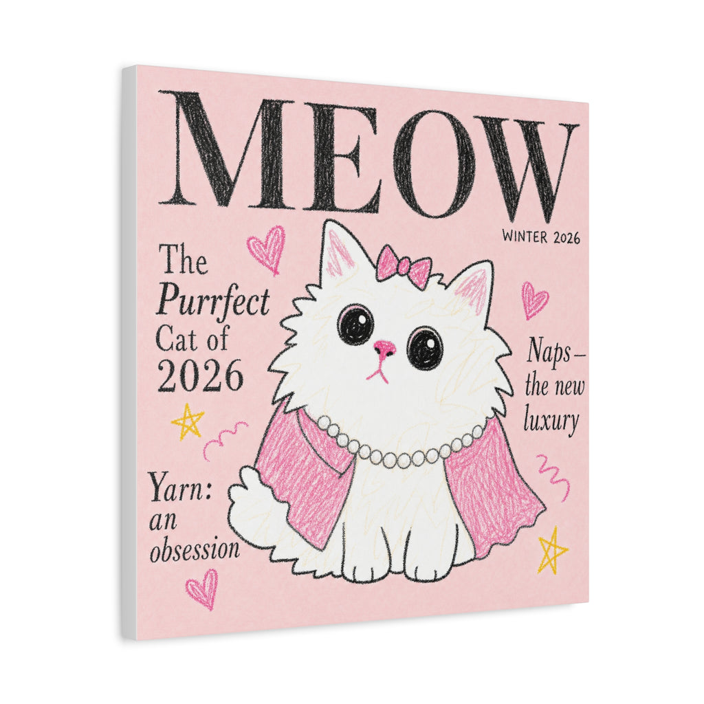 MEOW — The Purrfect Cat of 2026 | Meowu Canvas product mockup view 10