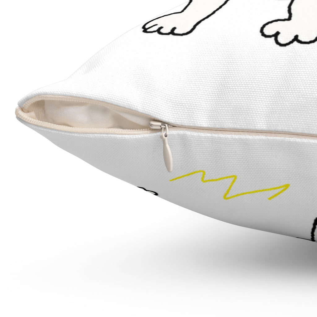 BUDDY'S PILLOW — Badly Drawn Corgi Throw Pillow product mockup view 9