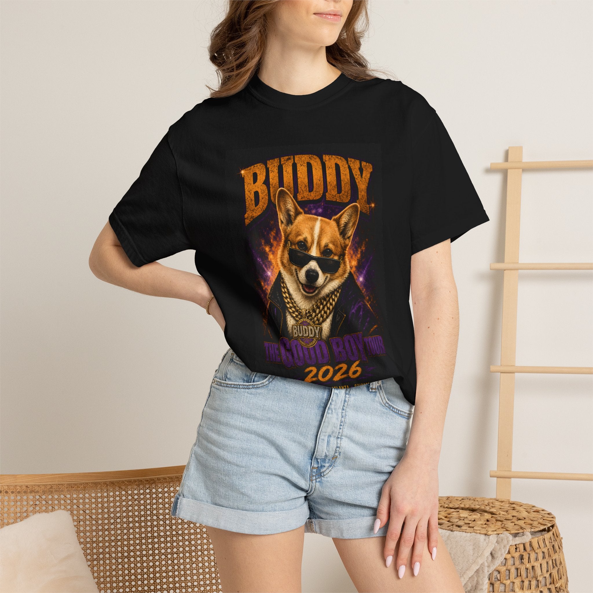 BUDDY — The Good Boy Tour 2026 | Vintage Corgi Rap Tee