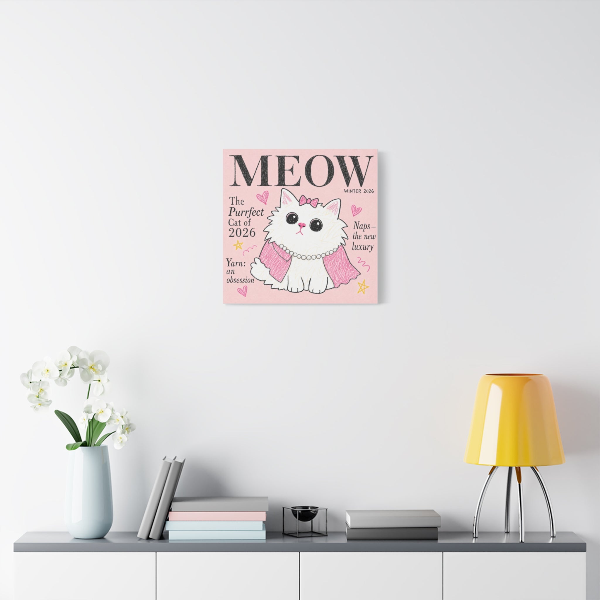 MEOW — The Purrfect Cat of 2026 | Meowu Canvas product mockup view 11