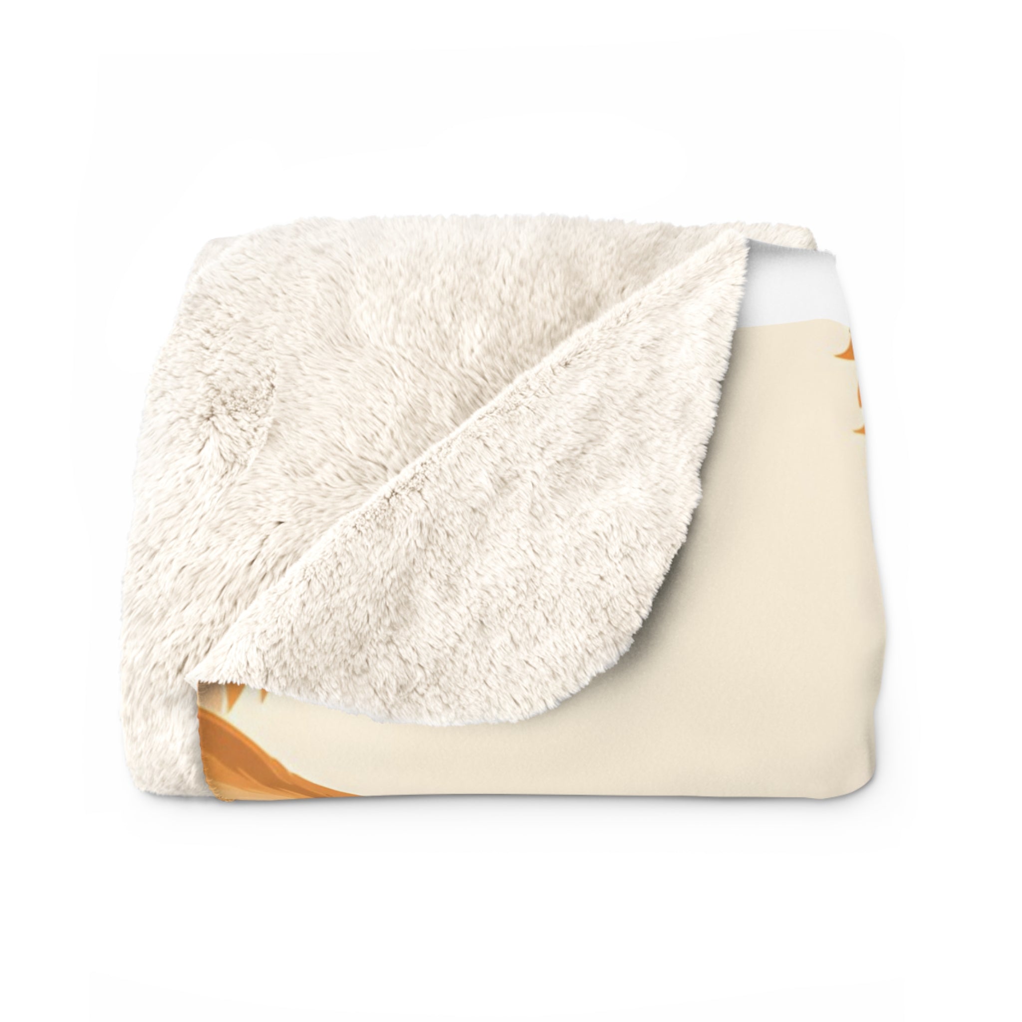 Corgi Face Sherpa Fleece Blanket