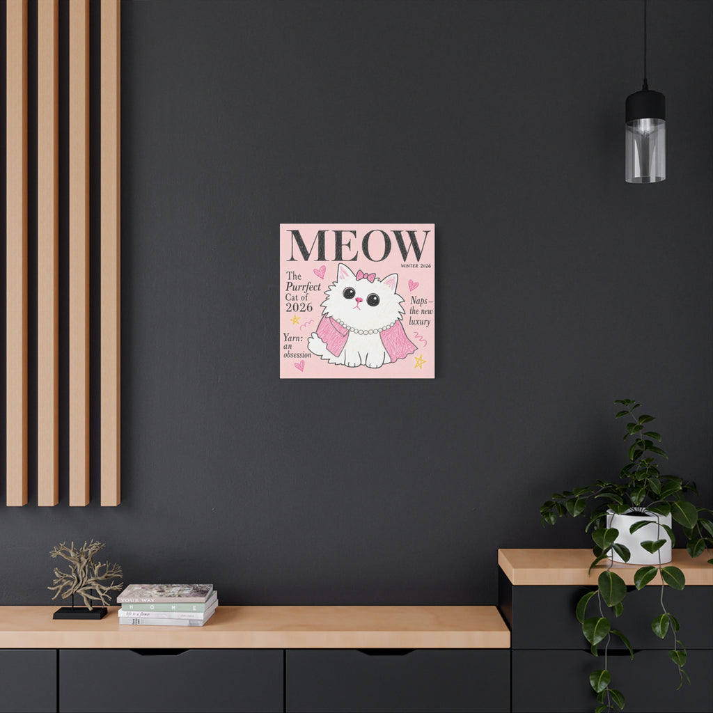 MEOW — The Purrfect Cat of 2026 | Meowu Canvas product mockup view 12