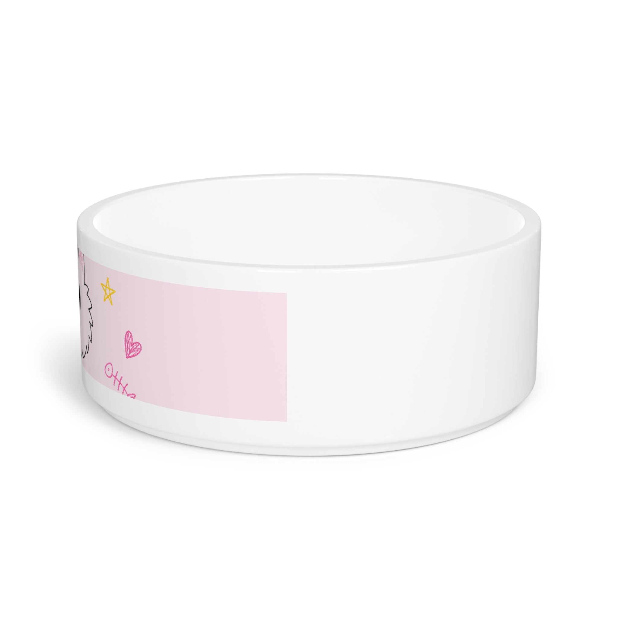 MEOWU'S BOWL — Badly Drawn Cat Pet Bowl product mockup view 3