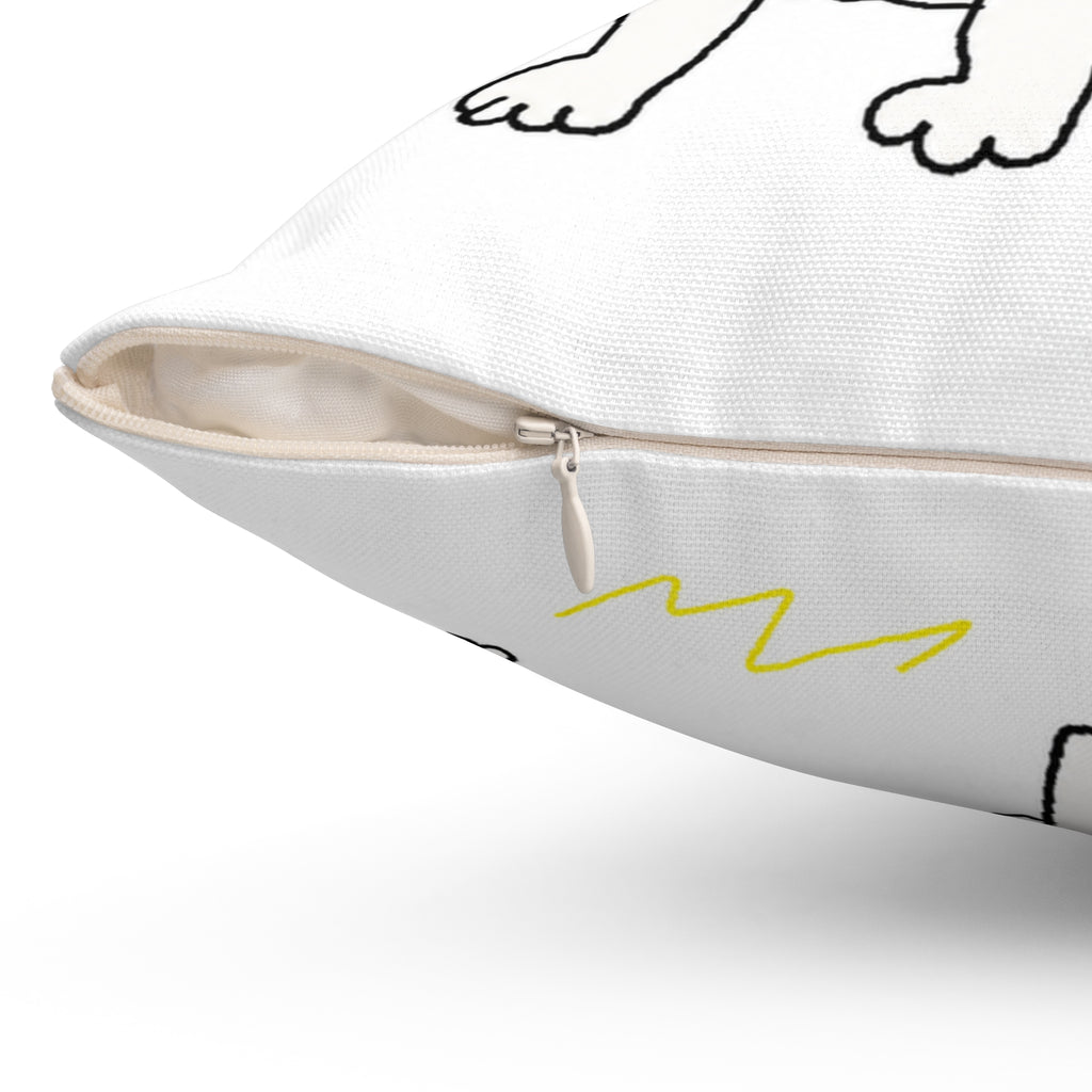 BUDDY'S PILLOW — Badly Drawn Corgi Throw Pillow product mockup view 5