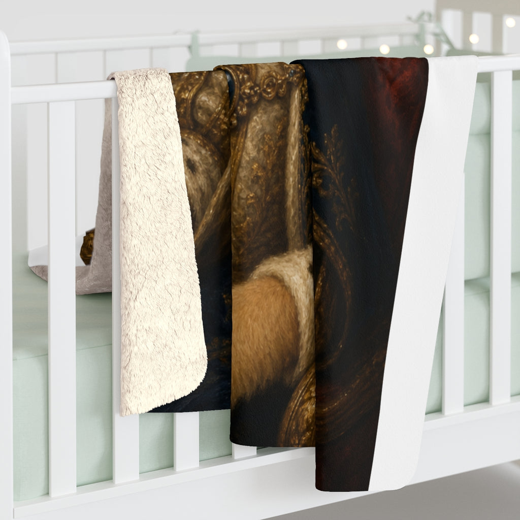 Custom multi-pet portrait blanket