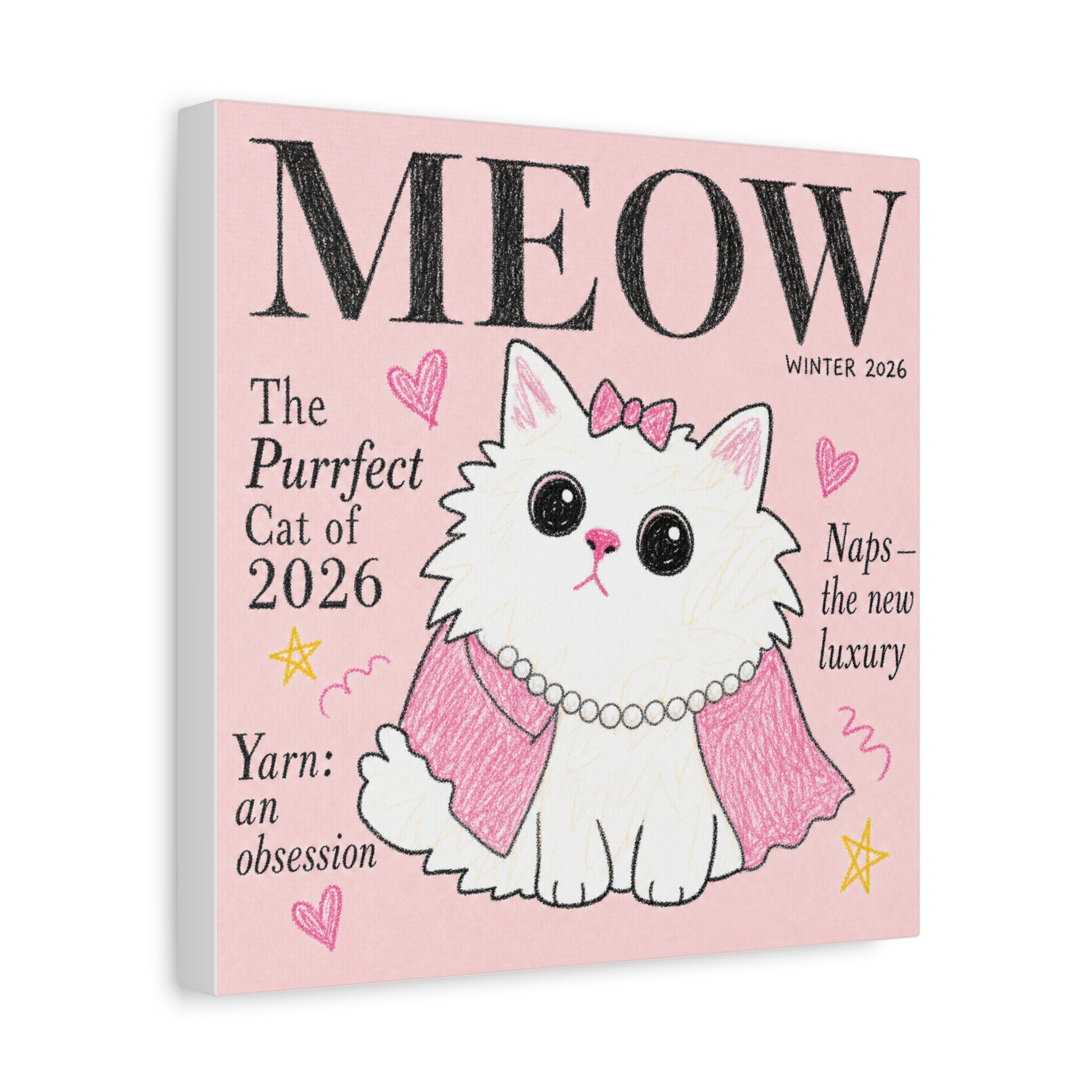 MEOW — The Purrfect Cat of 2026 | Meowu Canvas product mockup view 4