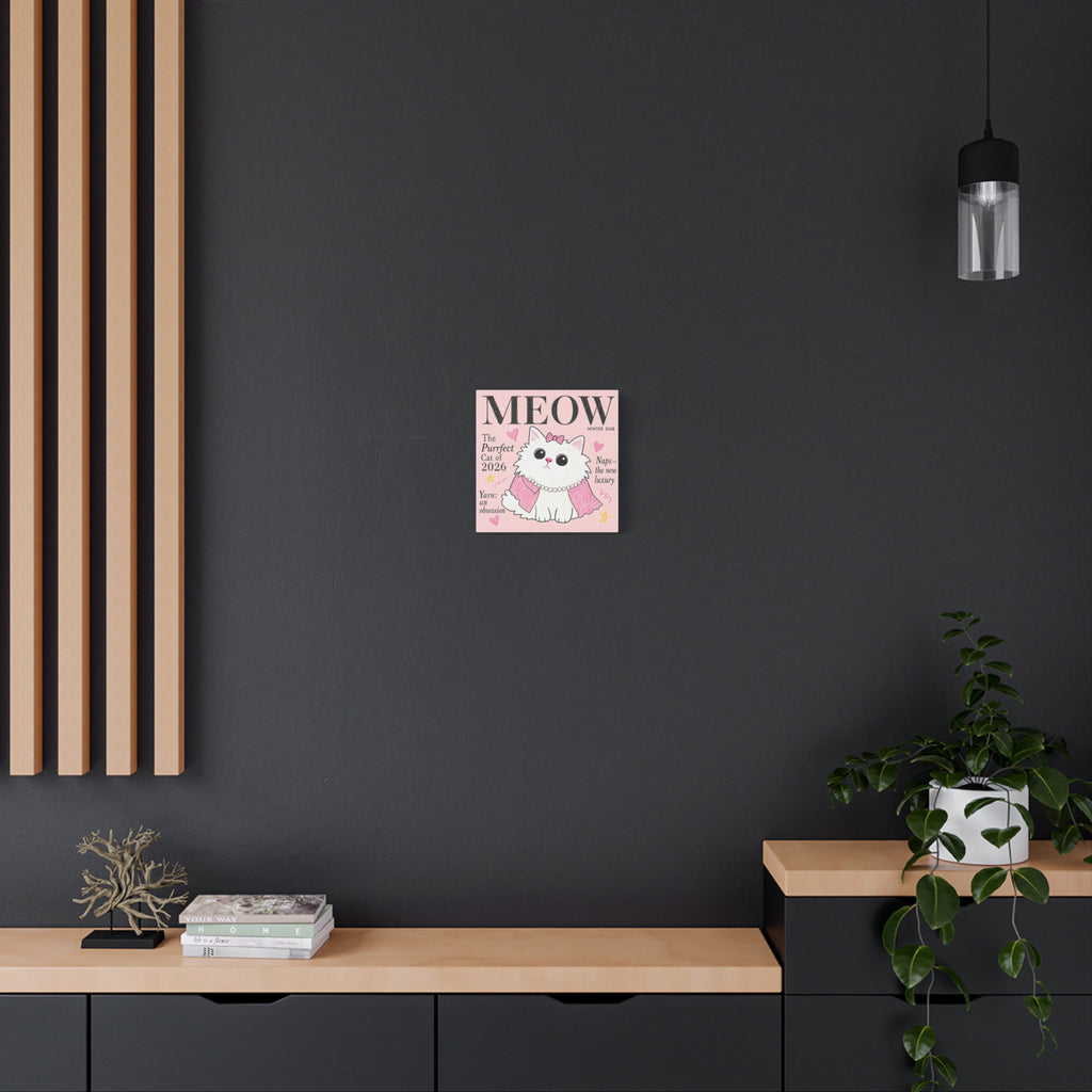 MEOW — The Purrfect Cat of 2026 | Meowu Canvas product mockup view 6