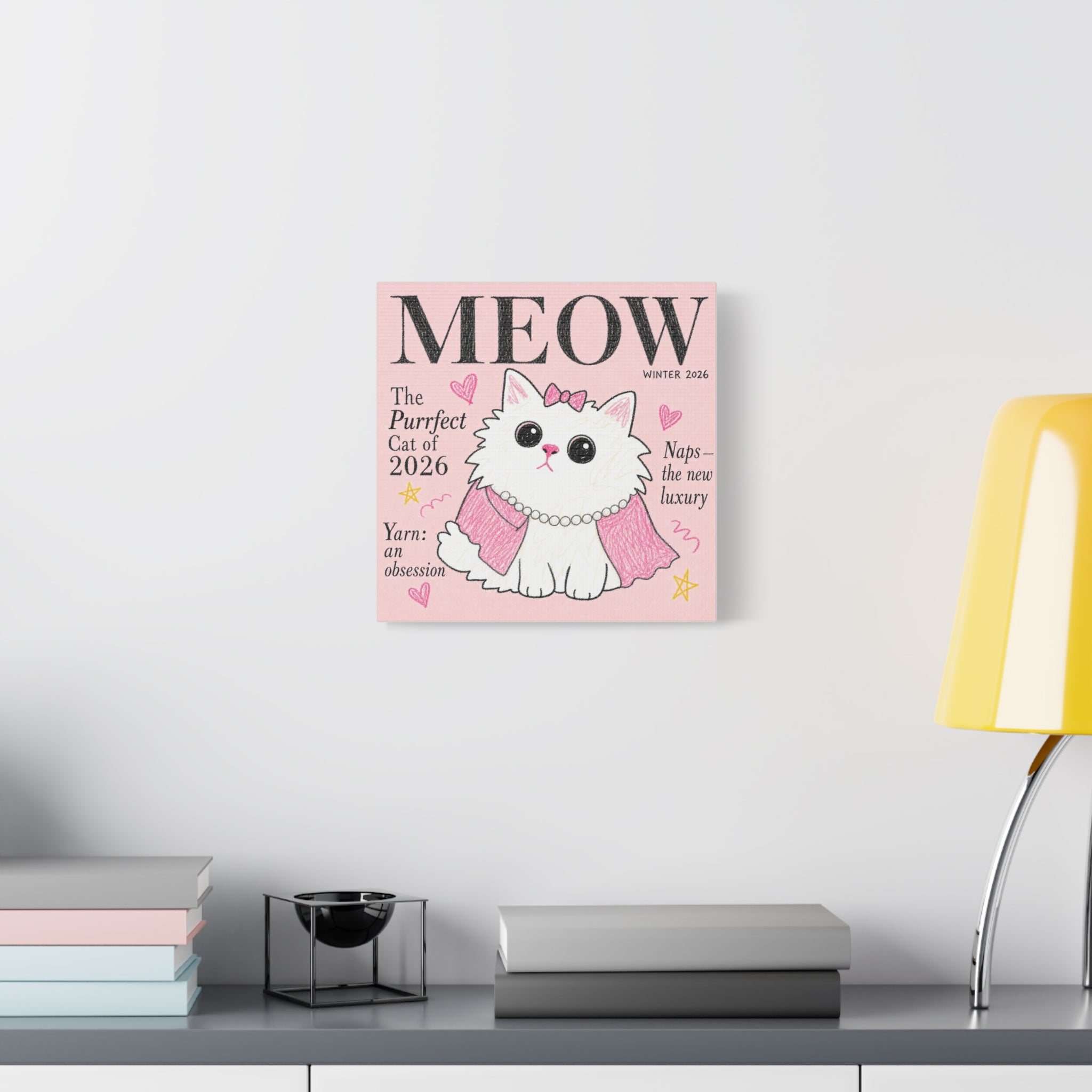 MEOW — The Purrfect Cat of 2026 | Meowu Canvas product mockup view 5