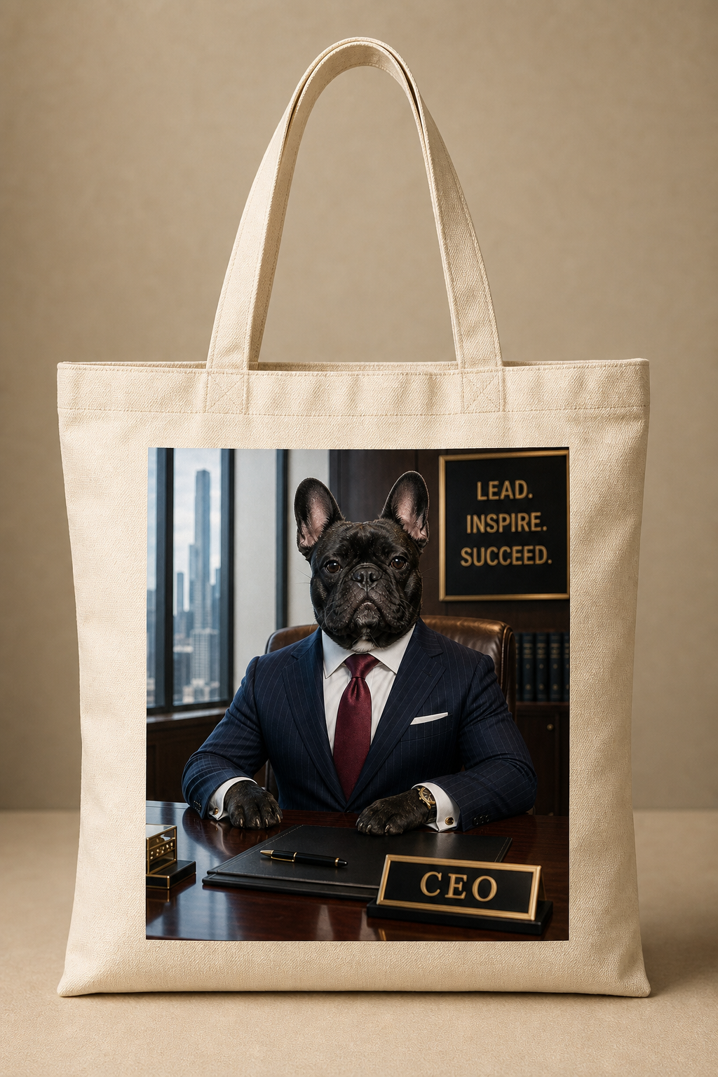 PAWSONALITY_STYLE_PRODUCT_PREVIEW_V1 | CEO Boss | Cotton Tote Bag