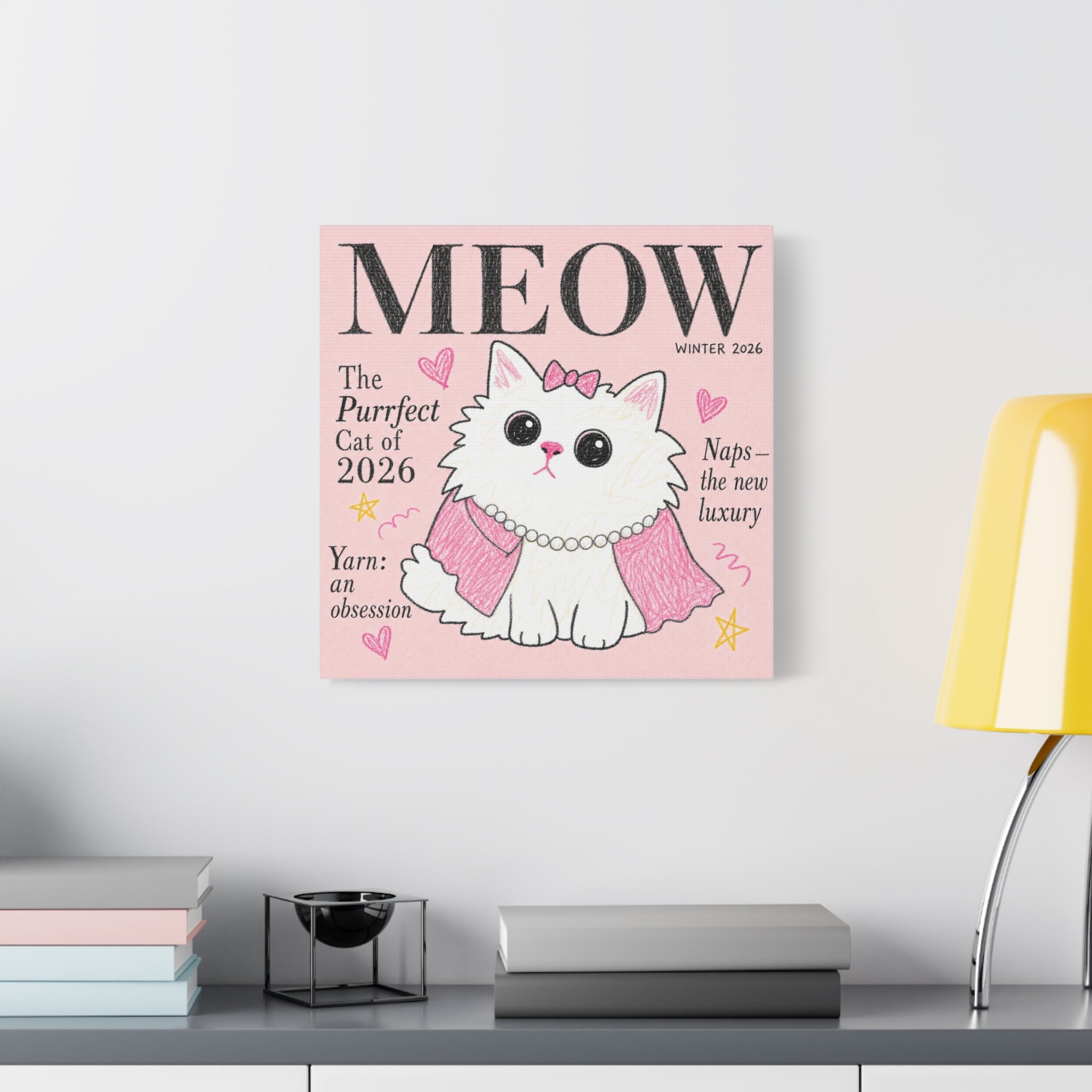 MEOW — The Purrfect Cat of 2026 | Meowu Canvas product mockup view 8