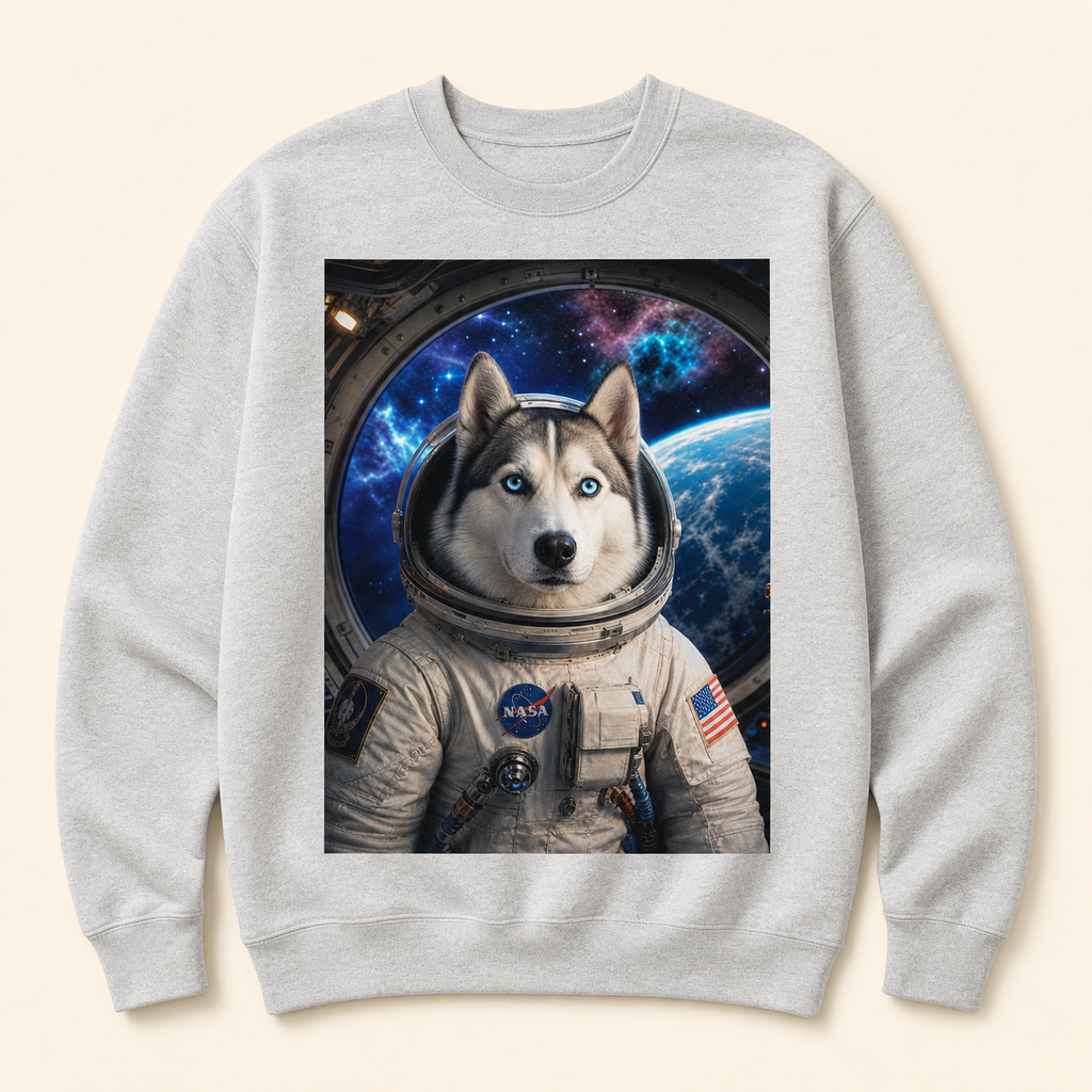 PAWSONALITY_STYLE_PRODUCT_PREVIEW_V1 | Astronaut | Crewneck Sweatshirt