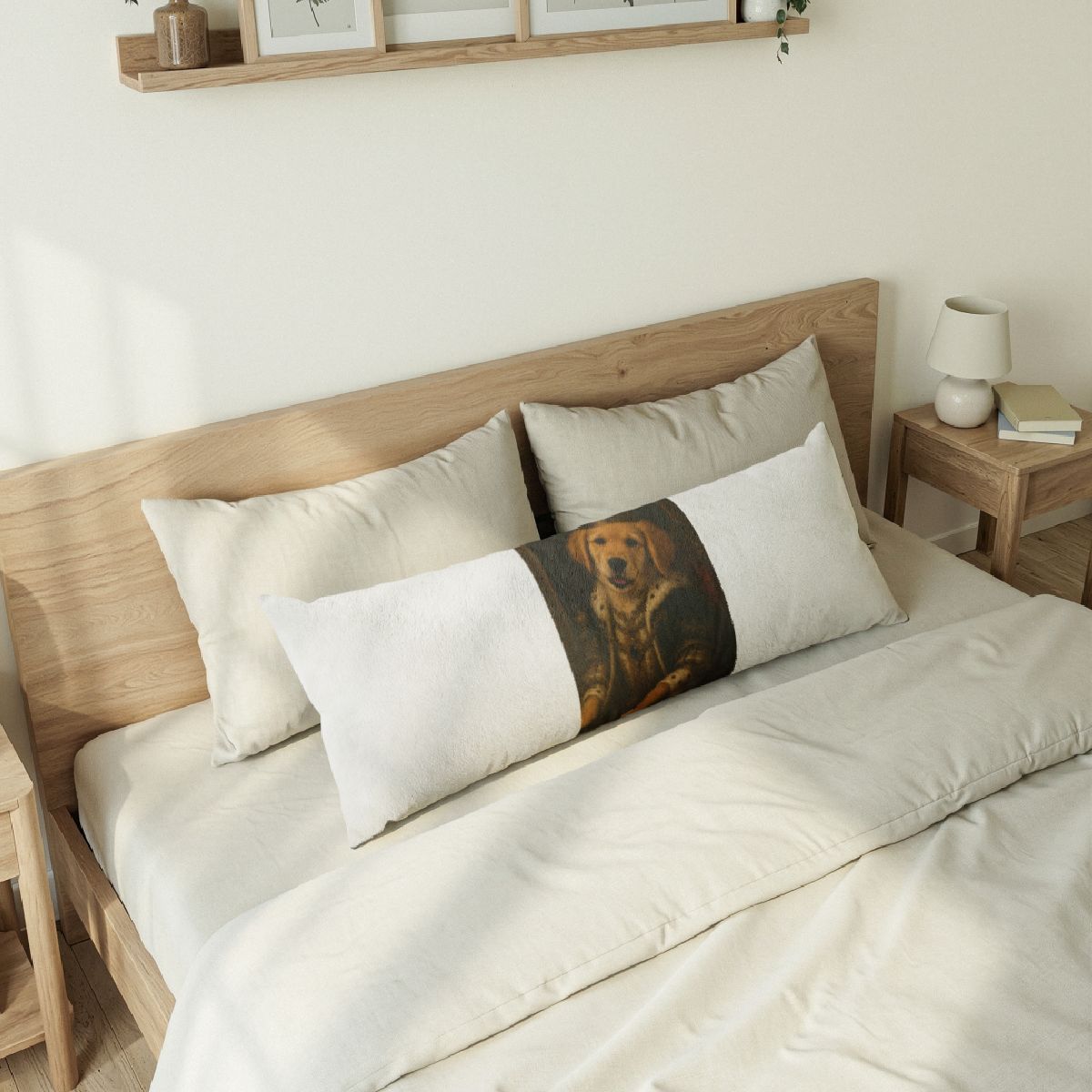 Custom pet portrait body pillow