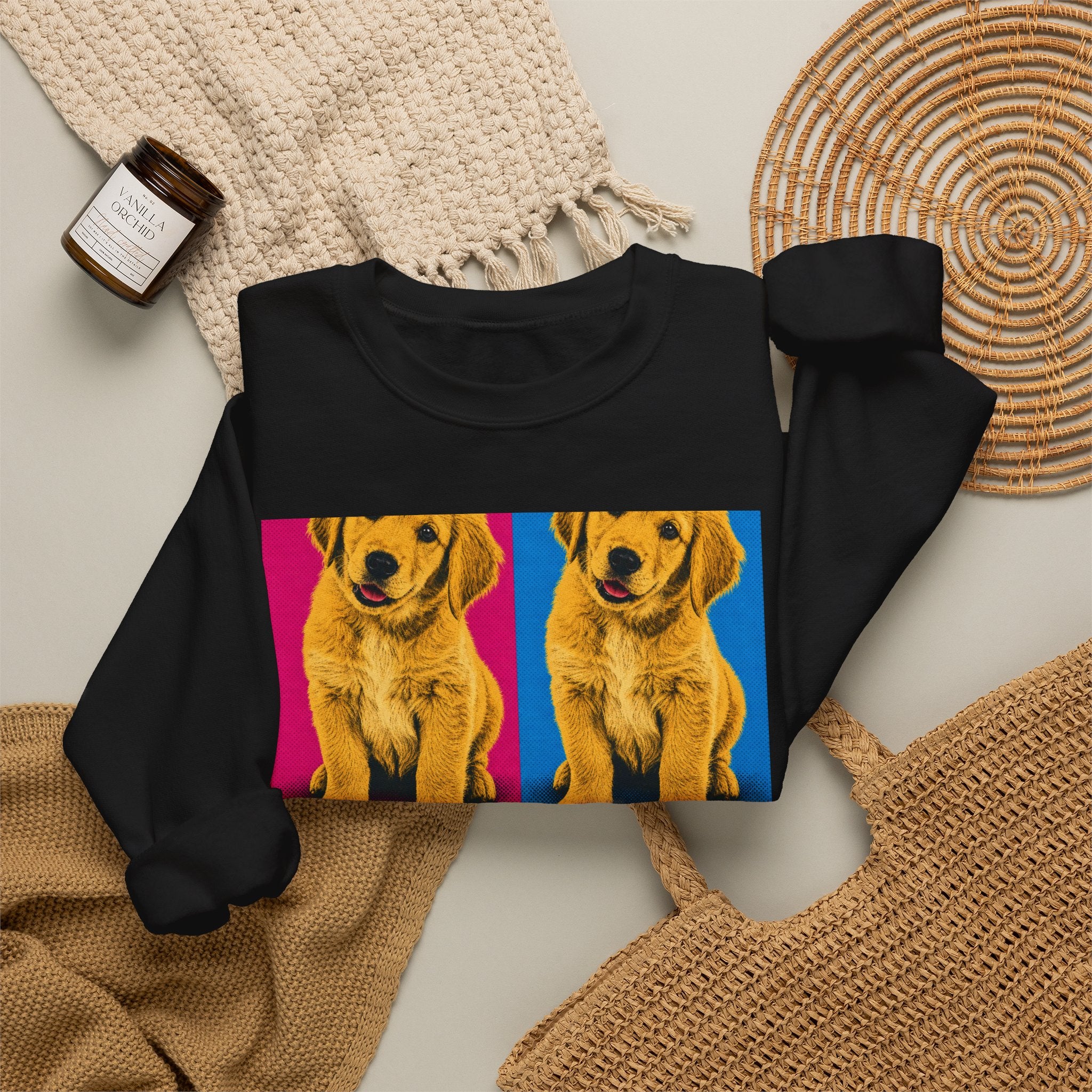 Custom Pet Portrait — Crewneck Sweatshirt