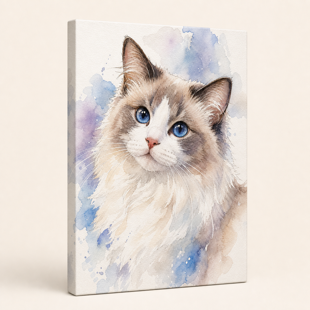 PAWSONALITY_STYLE_PRODUCT_PREVIEW_V1 | Watercolor | Premium Canvas Print