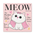 MEOW — The Purrfect Cat of 2026 | Meowu Canvas product mockup view 1