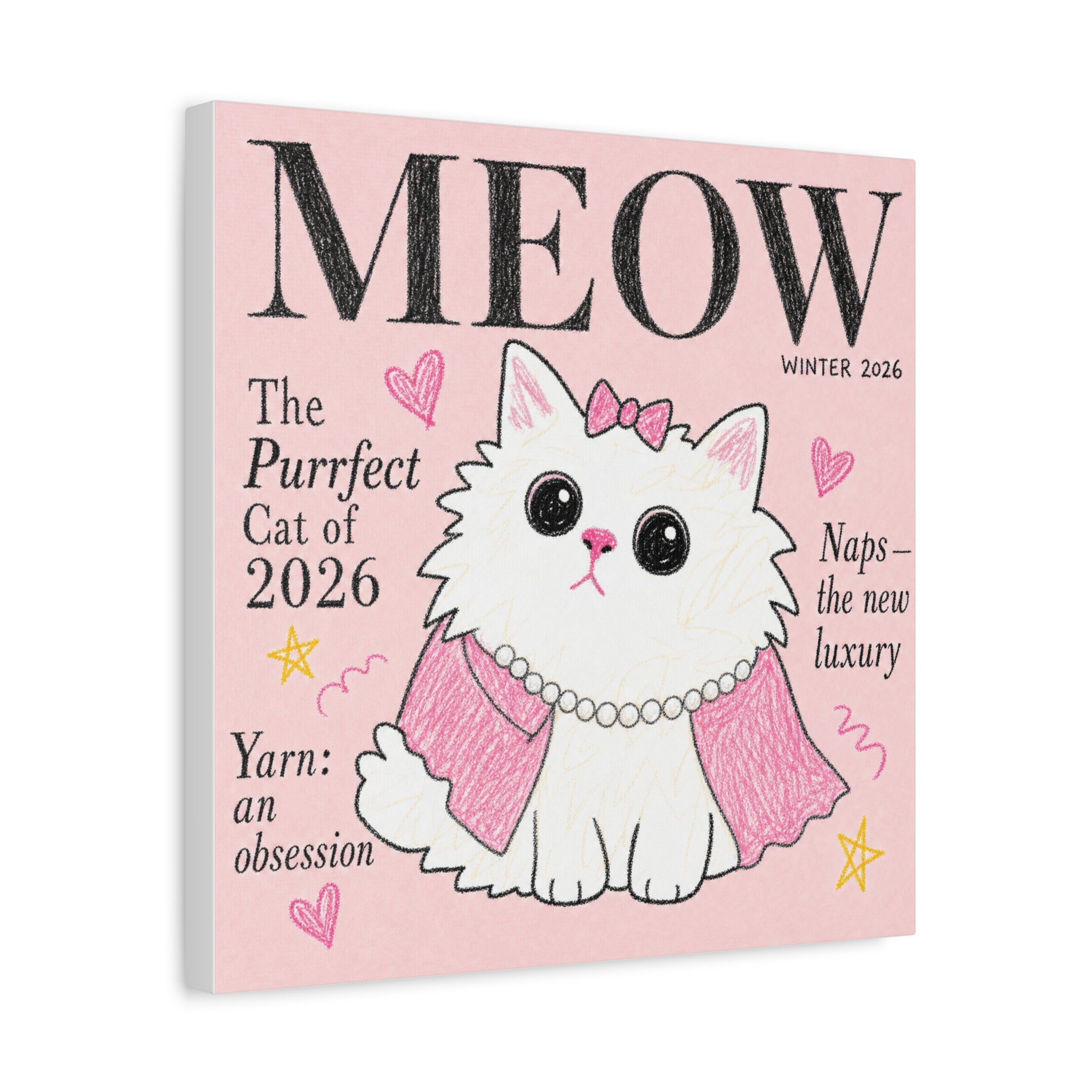 MEOW — The Purrfect Cat of 2026 | Meowu Canvas product mockup view 7