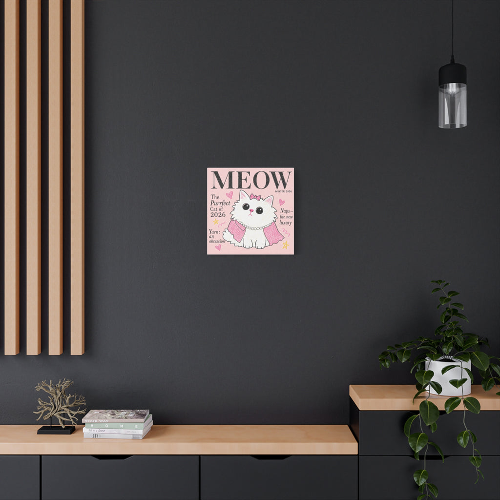 MEOW — The Purrfect Cat of 2026 | Meowu Canvas product mockup view 9
