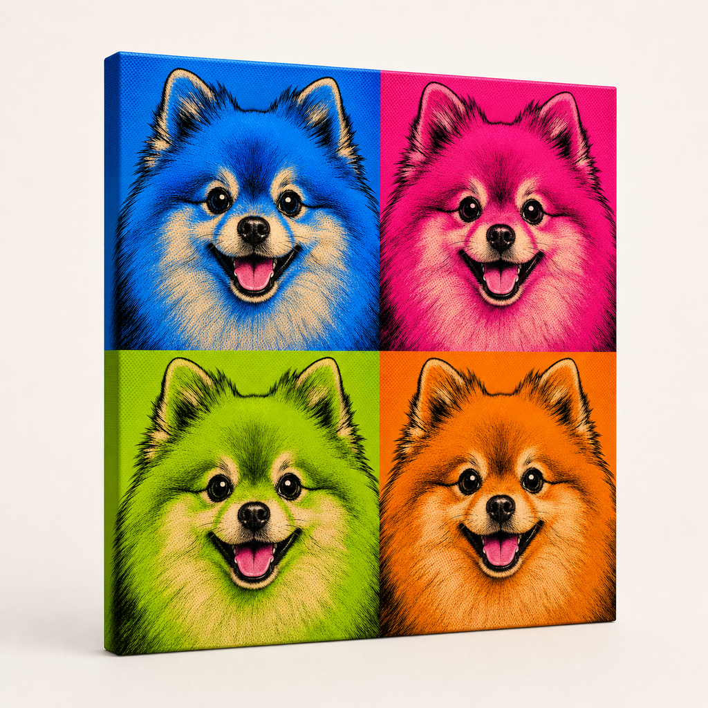 PAWSONALITY_STYLE_PRODUCT_PREVIEW_V1 | Pop Art | Premium Canvas Print