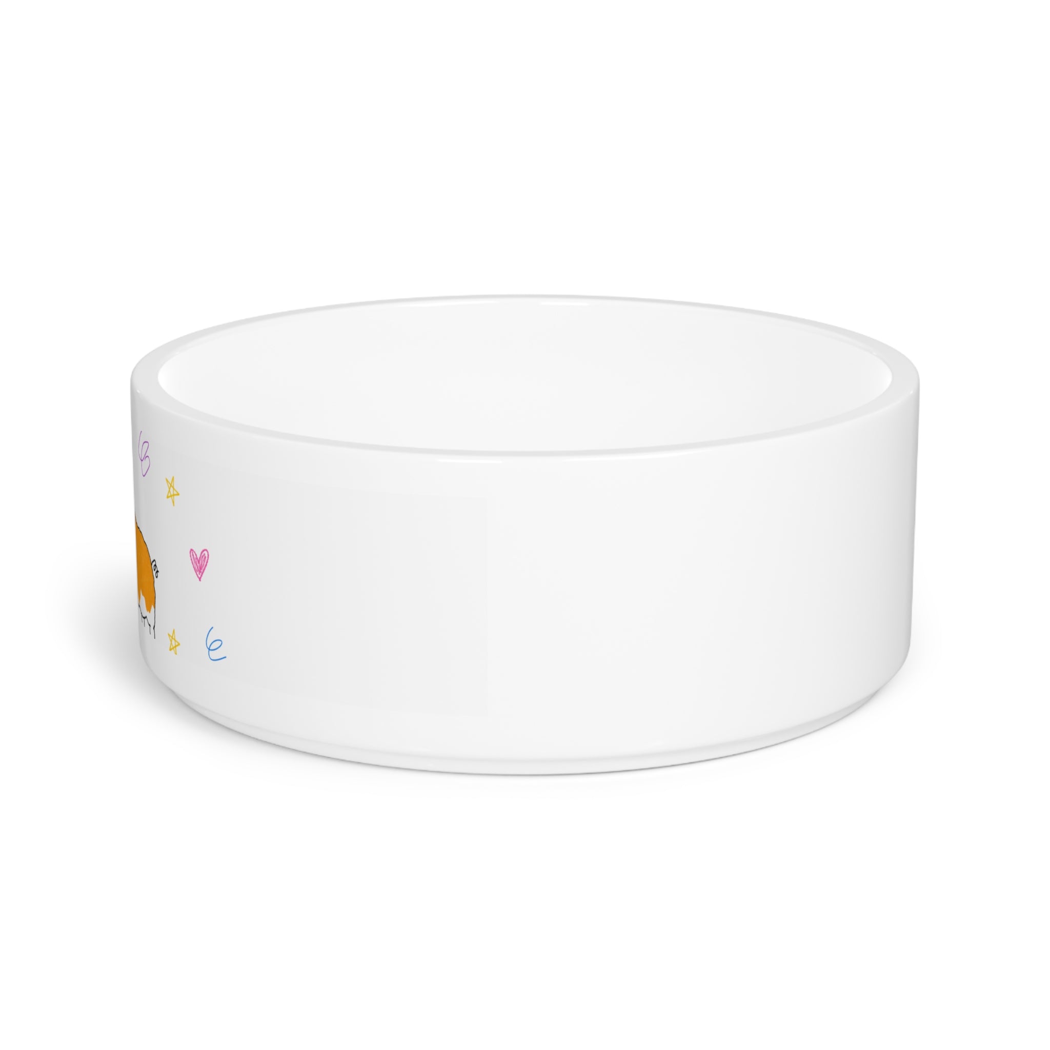 BUDDY'S BOWL — Badly Drawn Corgi Pet Bowl product mockup view 3