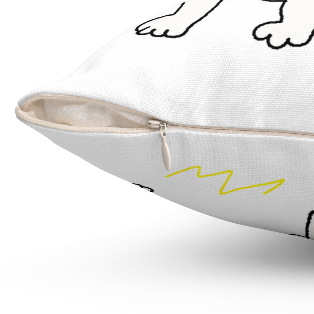 BUDDY'S PILLOW — Badly Drawn Corgi Throw Pillow product mockup view 7