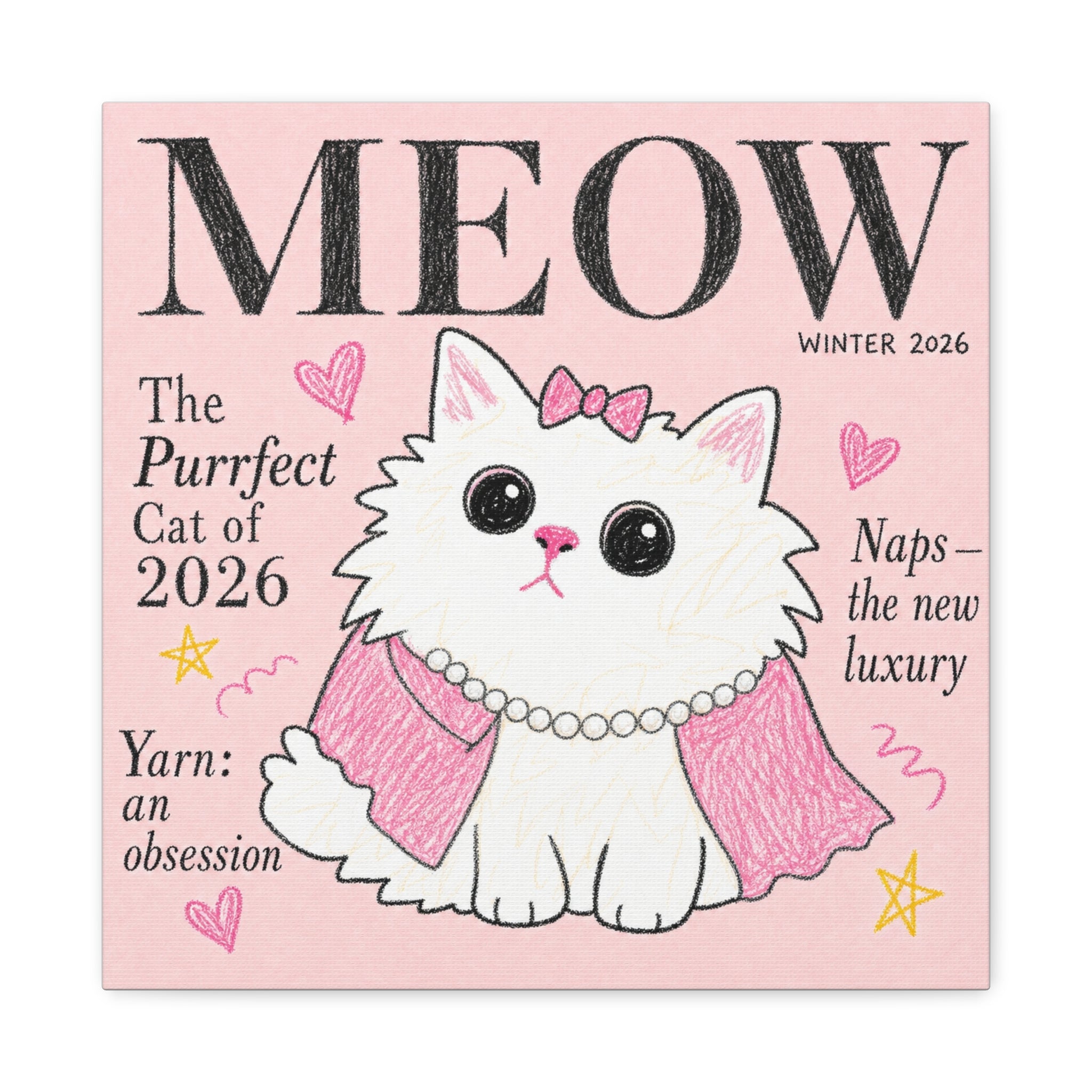 MEOW — The Purrfect Cat of 2026 | Meowu Canvas product mockup view 2
