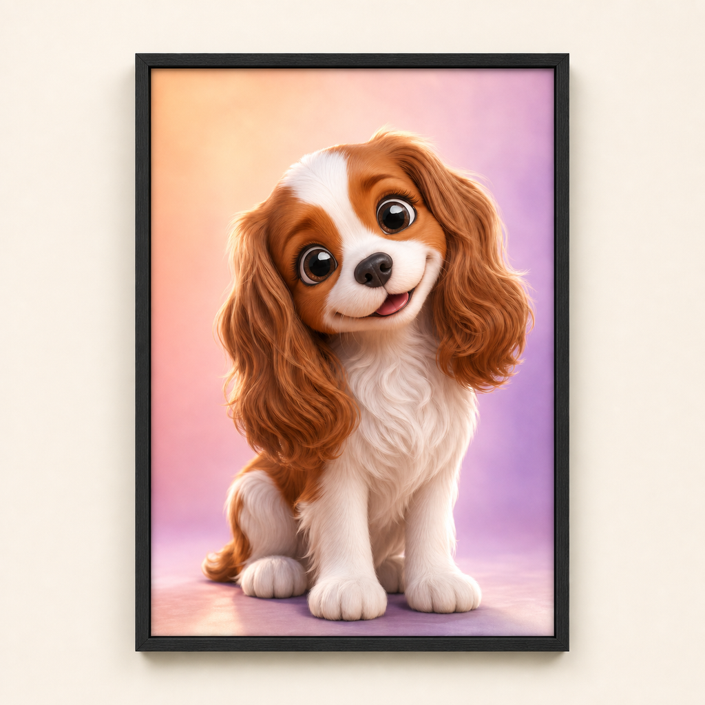PAWSONALITY_STYLE_PRODUCT_PREVIEW_V1 | Cartoon | Framed Print