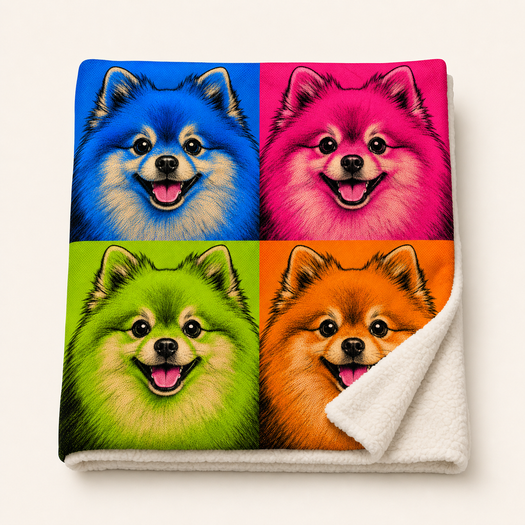 PAWSONALITY_STYLE_PRODUCT_PREVIEW_V1 | Pop Art | Sherpa Fleece Blanket