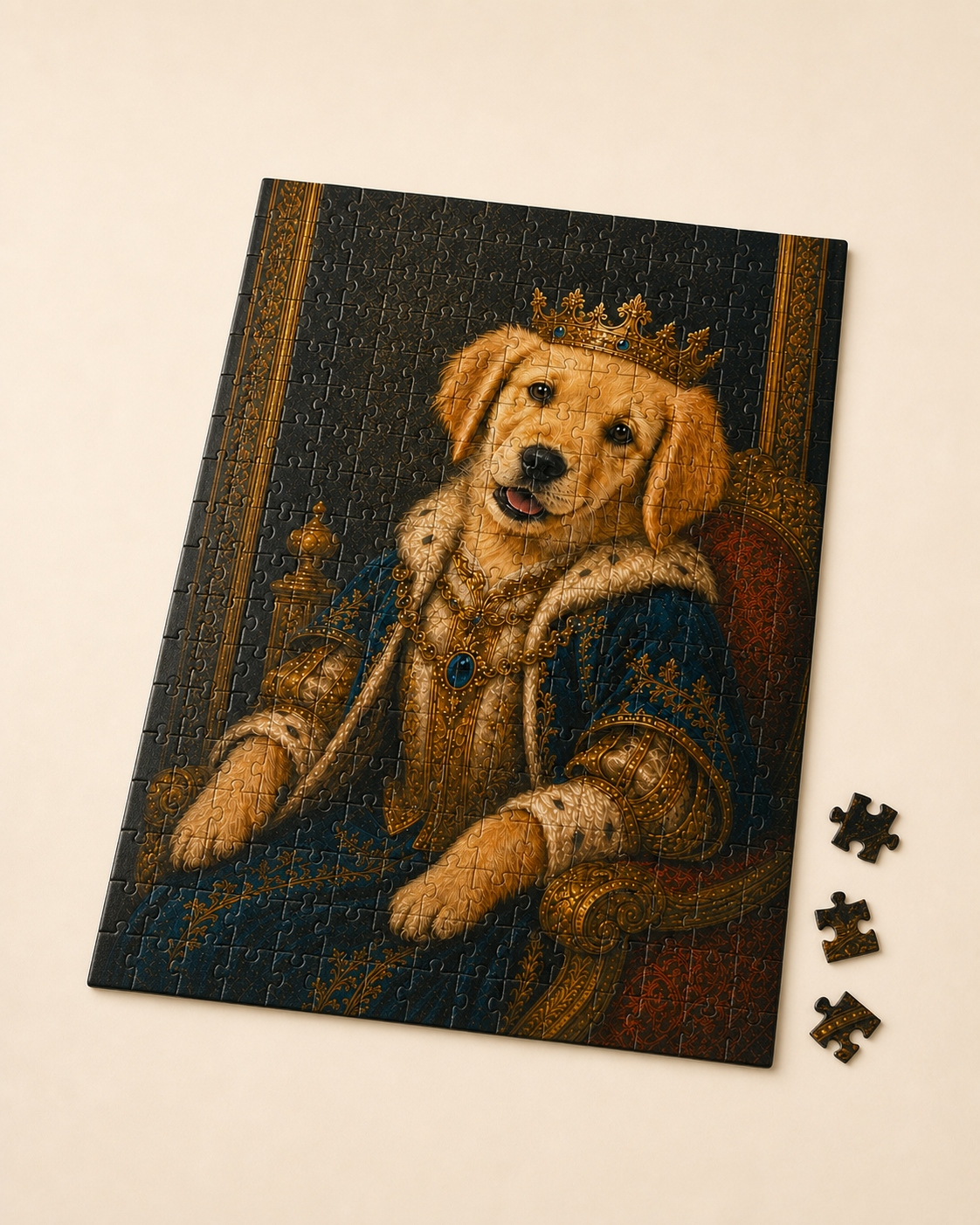 PAWSONALITY_STYLE_PRODUCT_PREVIEW_V1 | Royal Regal Portrait | Jigsaw Puzzle