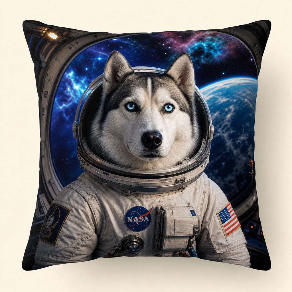 PAWSONALITY_STYLE_PRODUCT_PREVIEW_V1 | Astronaut | Throw Pillow