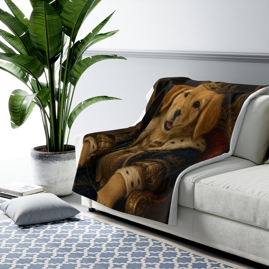 Custom multi-pet portrait blanket
