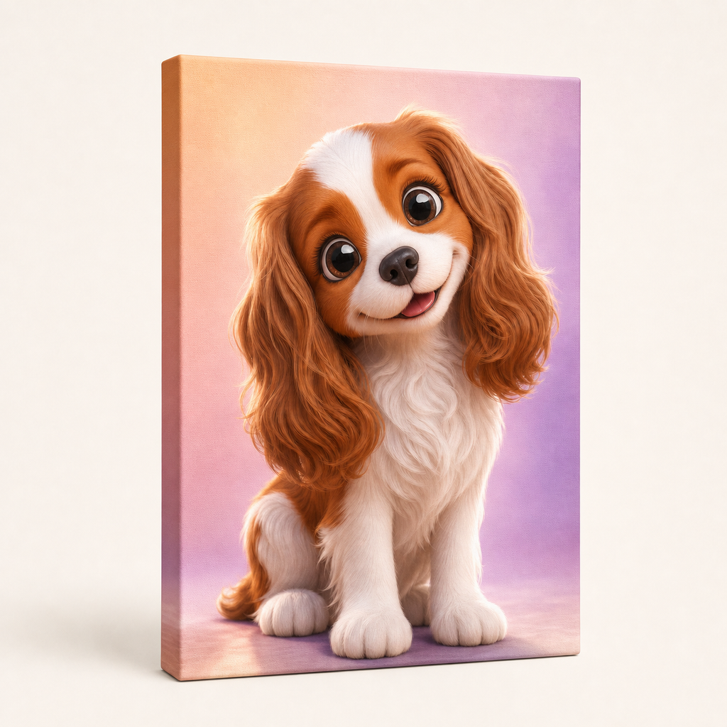 PAWSONALITY_STYLE_PRODUCT_PREVIEW_V1 | Cartoon | Premium Canvas Print