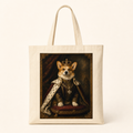 PAWSONALITY_STYLE_PRODUCT_PREVIEW_V1 | Royal Regal Portrait | Cotton Tote Bag