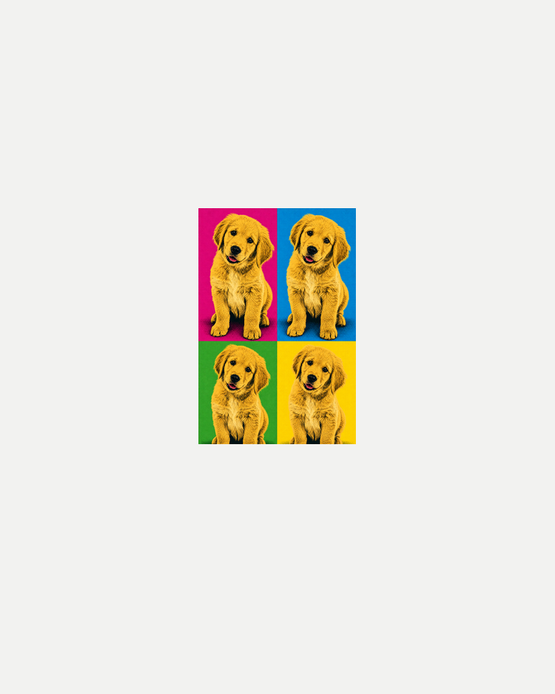 Unisex T-Shirt mockup - Pop Art pet portrait