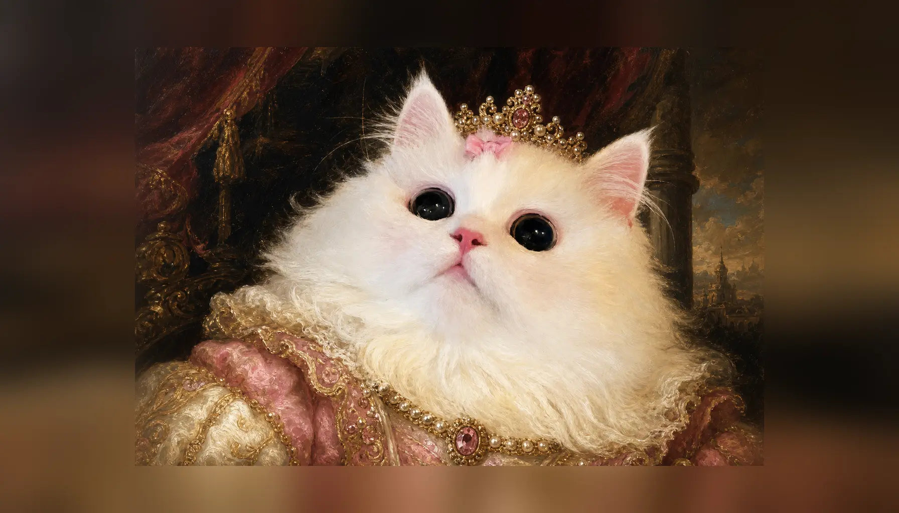 Meowu transformed into a custom Royal portrait